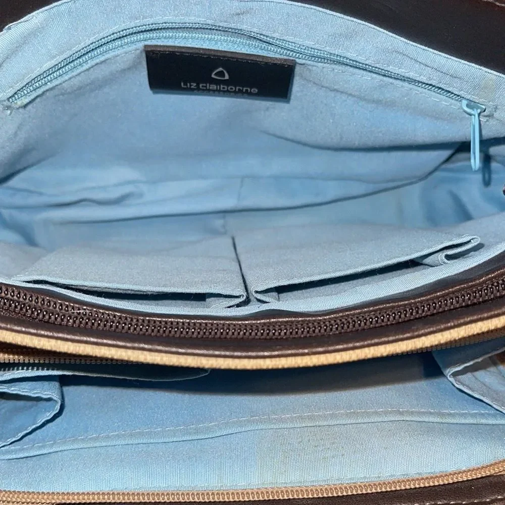 Liz Claiborne‎ Two Tone Tweed Print Purse